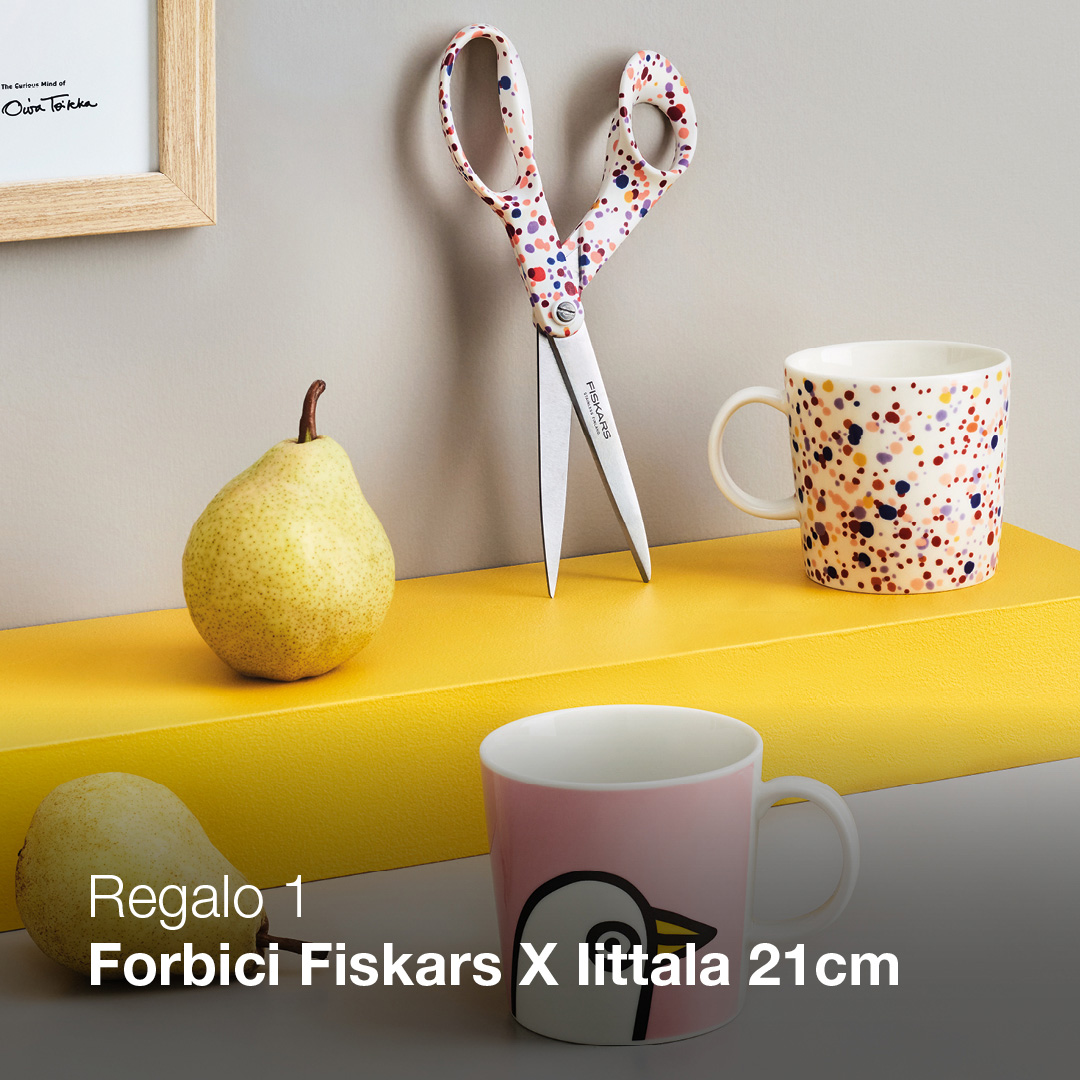 Regalo 1:  Forbici Fiskars littala 21cm